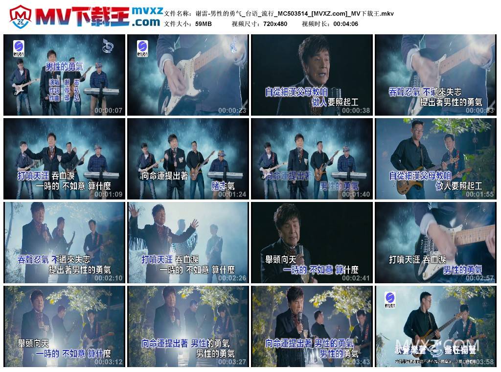 谢雷-男性的勇气_台语_流行_MC503514
